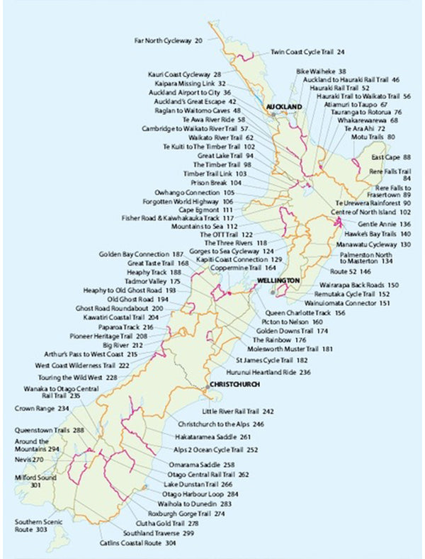 Classic NZ Cycle Trails 56 adventures by bike Ground Effect